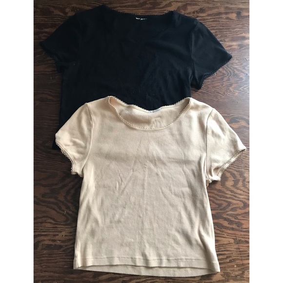 h&m pair of basic type women’s  t shirts large - Picture 4 of 7